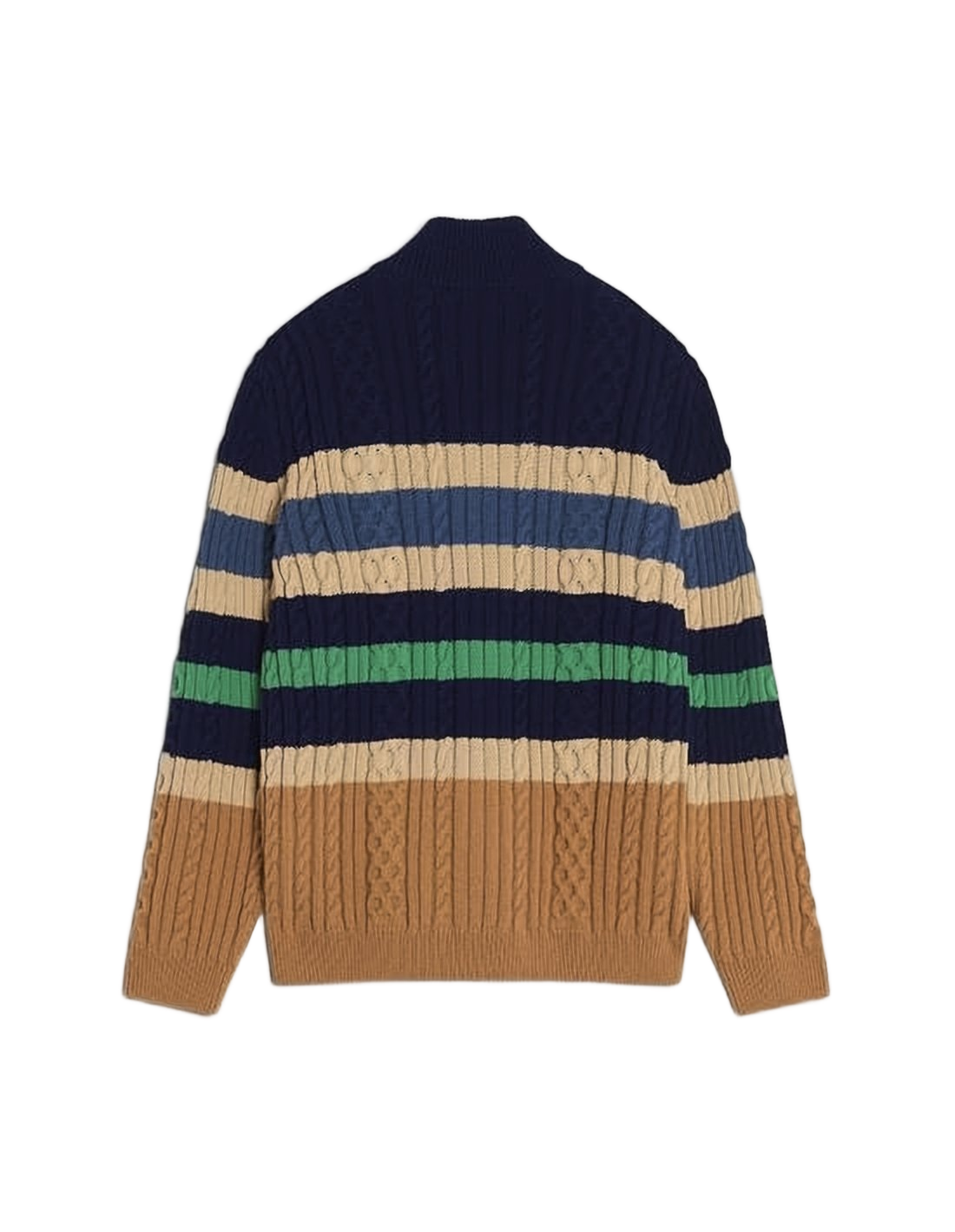 Textured Zip-Up Cardigan with Ribbed Detailing