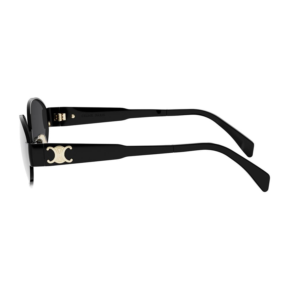 Metal Triomphe Oval Black Metal Triomphe Sunglasses