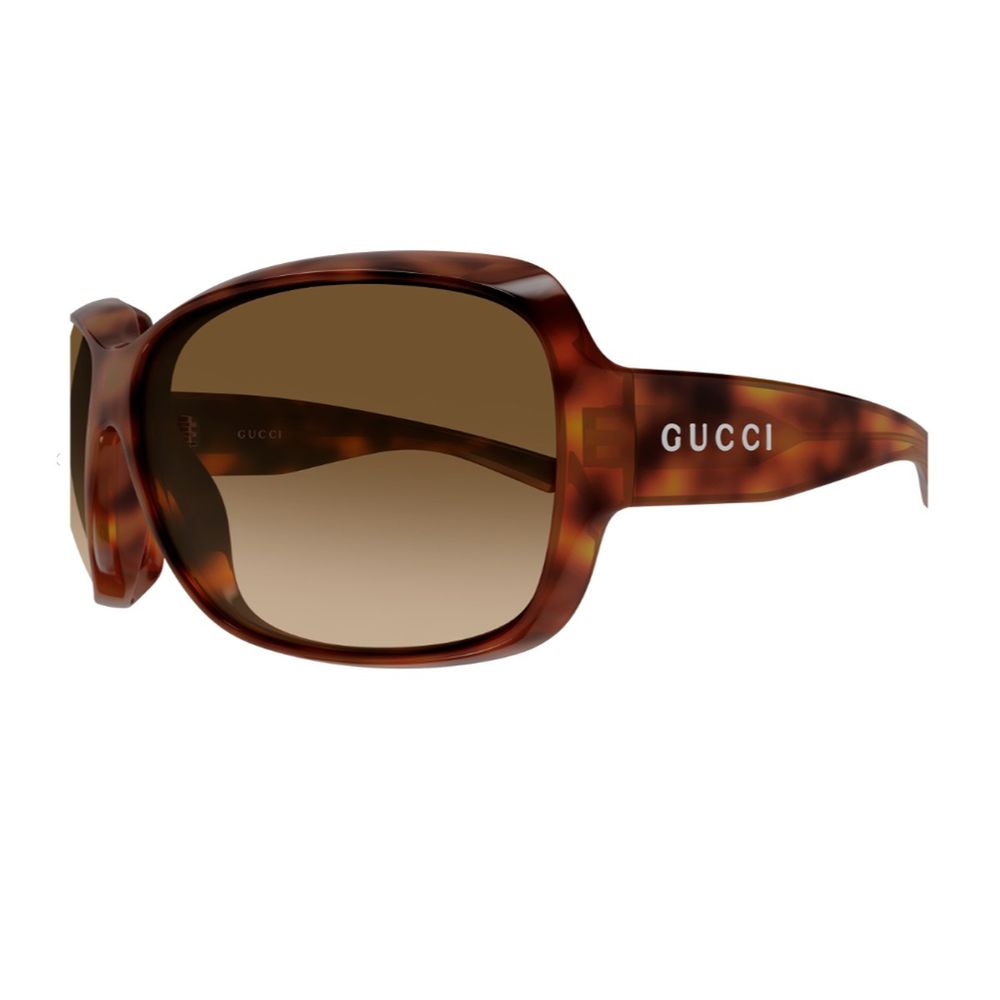 Oversized Soft-Square Sunglasses with Sculpted Front GG2176S Linea Institutional logo