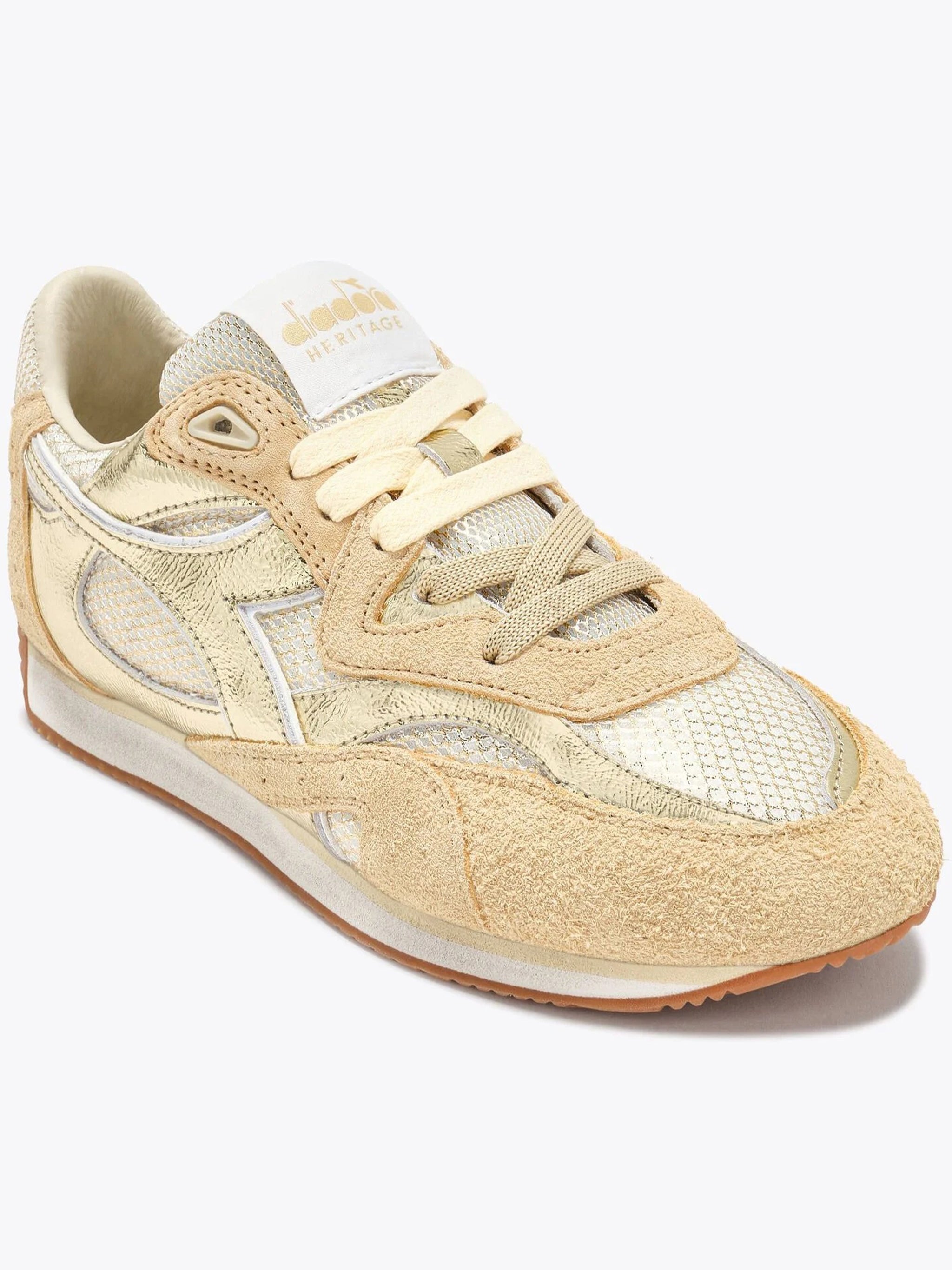 Equipe Revenge Iride Gold Suede Sneakers