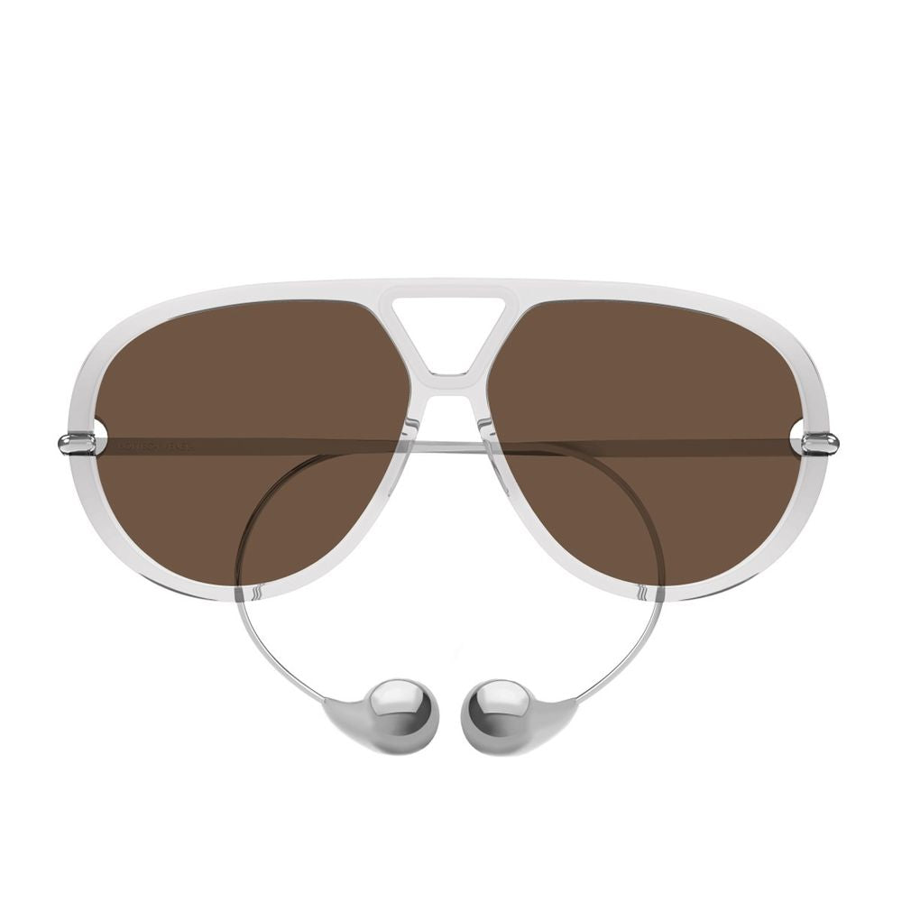 Bv1273S Transparent Gray Pilot Sunglasses