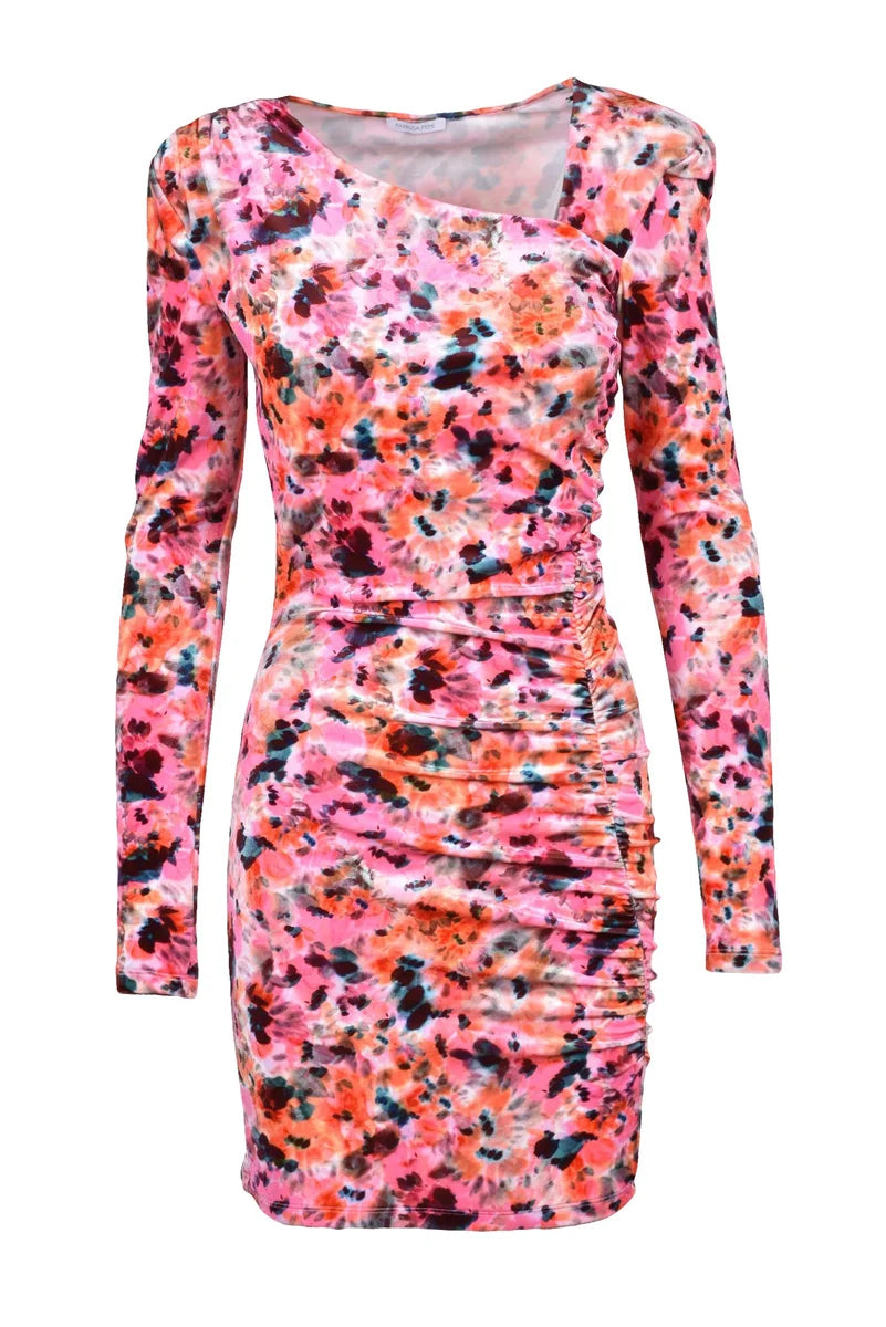 Stretch Velvet Dress Multicolor - Multicolor