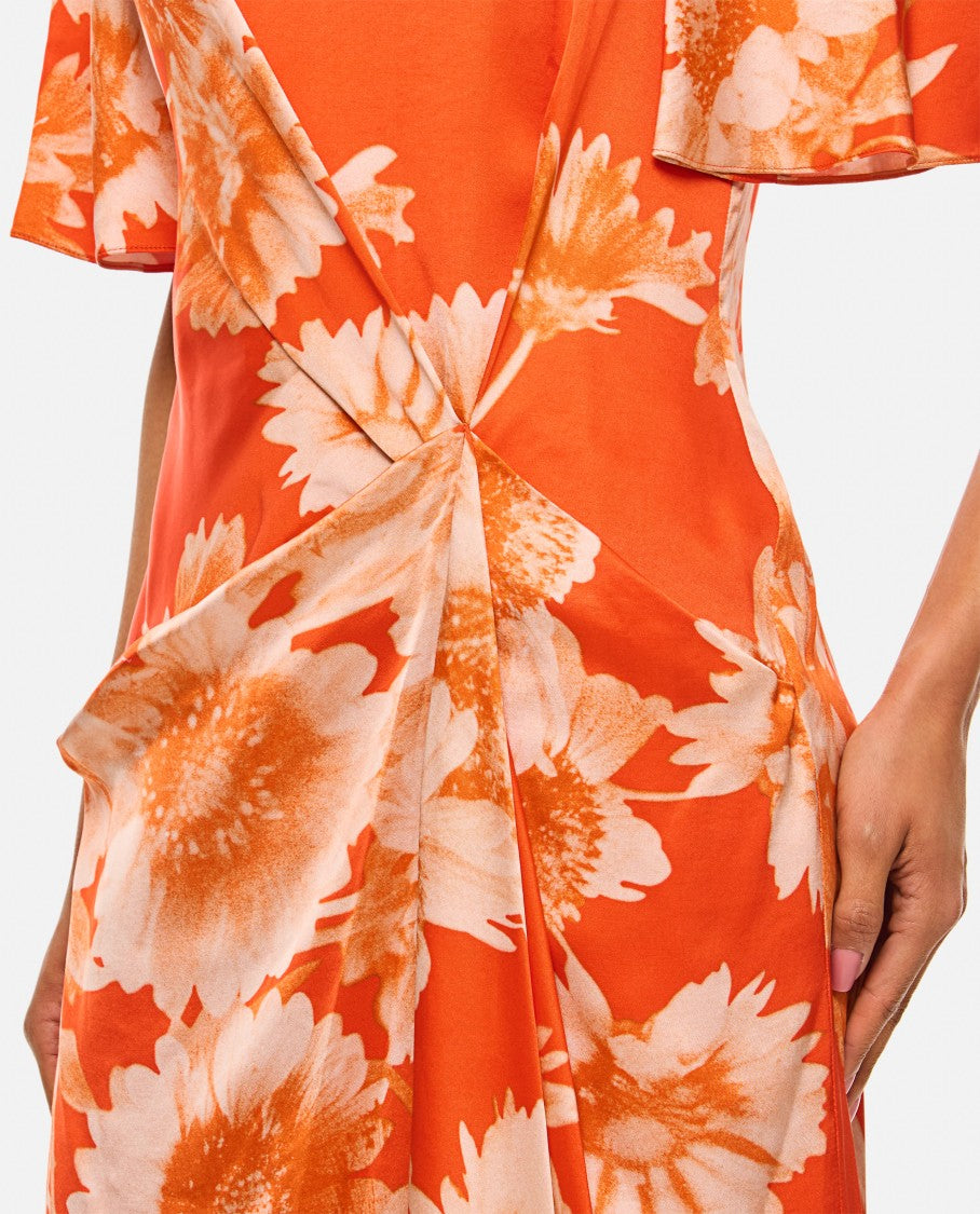 Draped Midi Dress