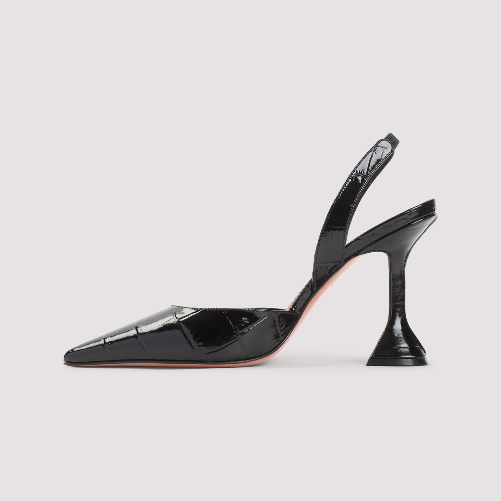 9.5cm Heel 100% Leather Slippers