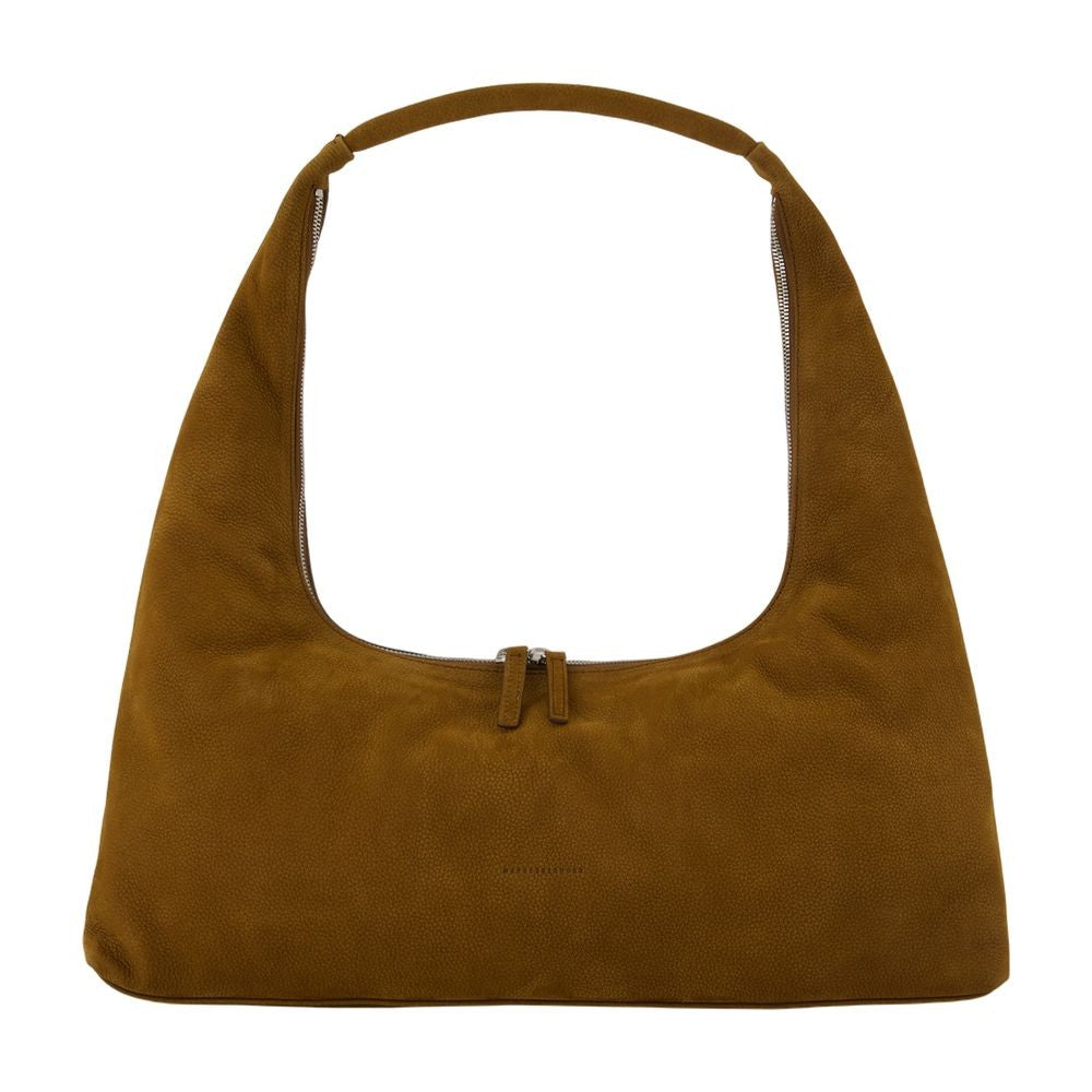 Large Shoulder Bag - Leather - Brown