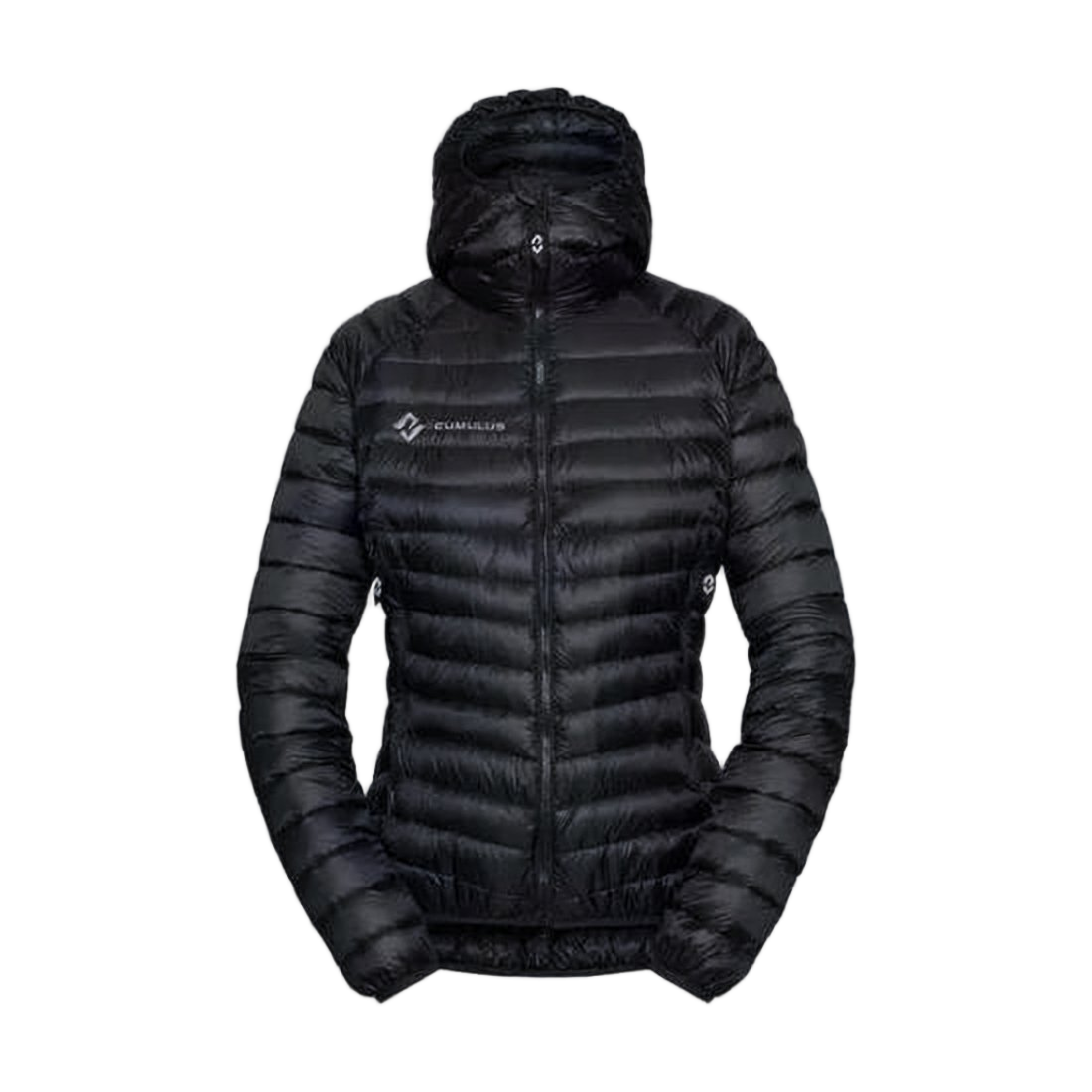 Lightweight Padded Jacket with Horizontal Quilting and Hood