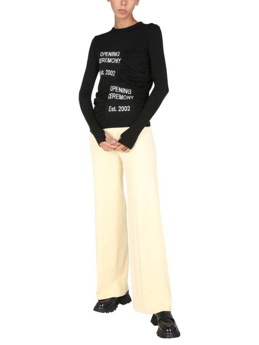 Fitted Crew Neck Sweater