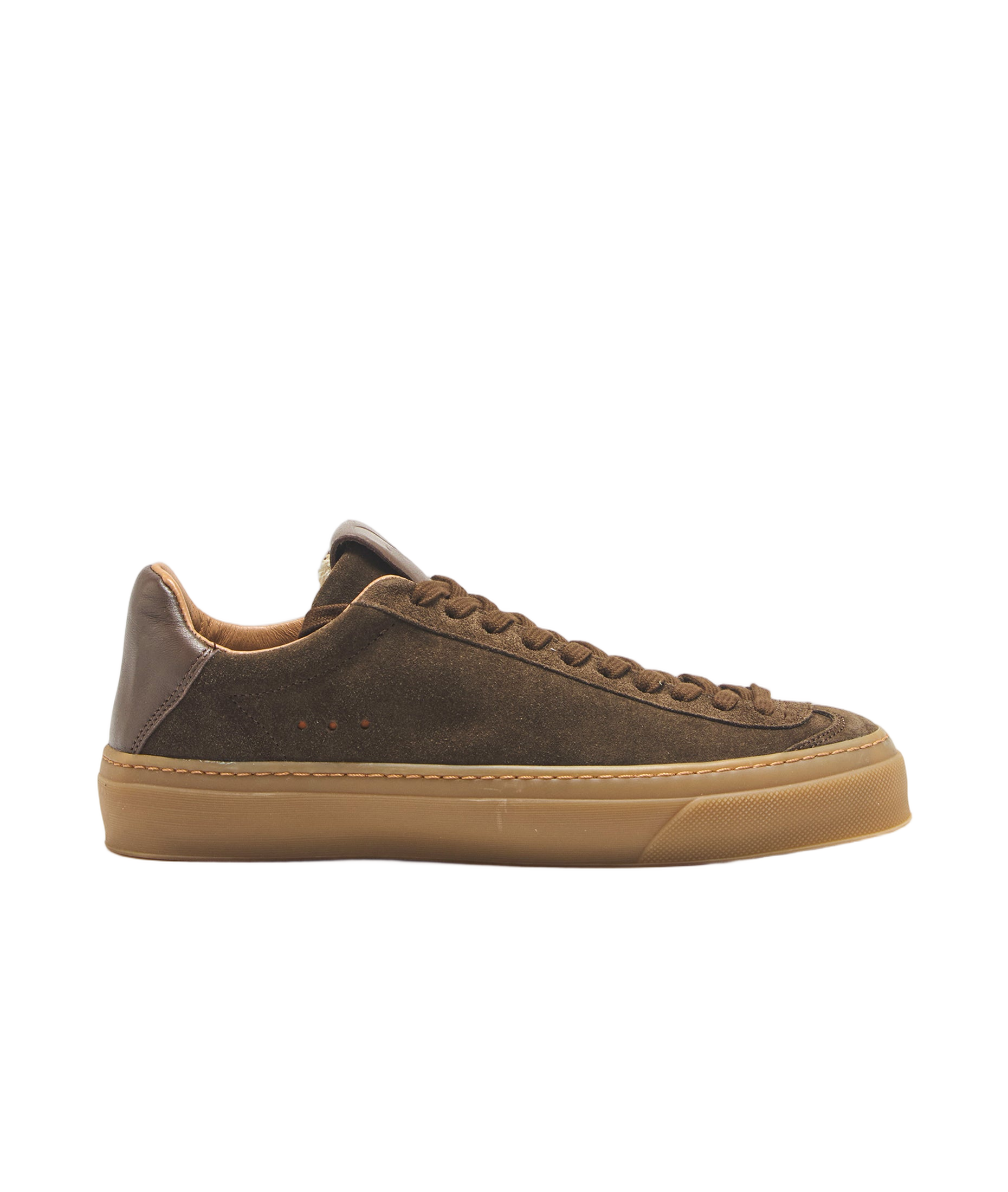 Dark Brown Suede Sneakers